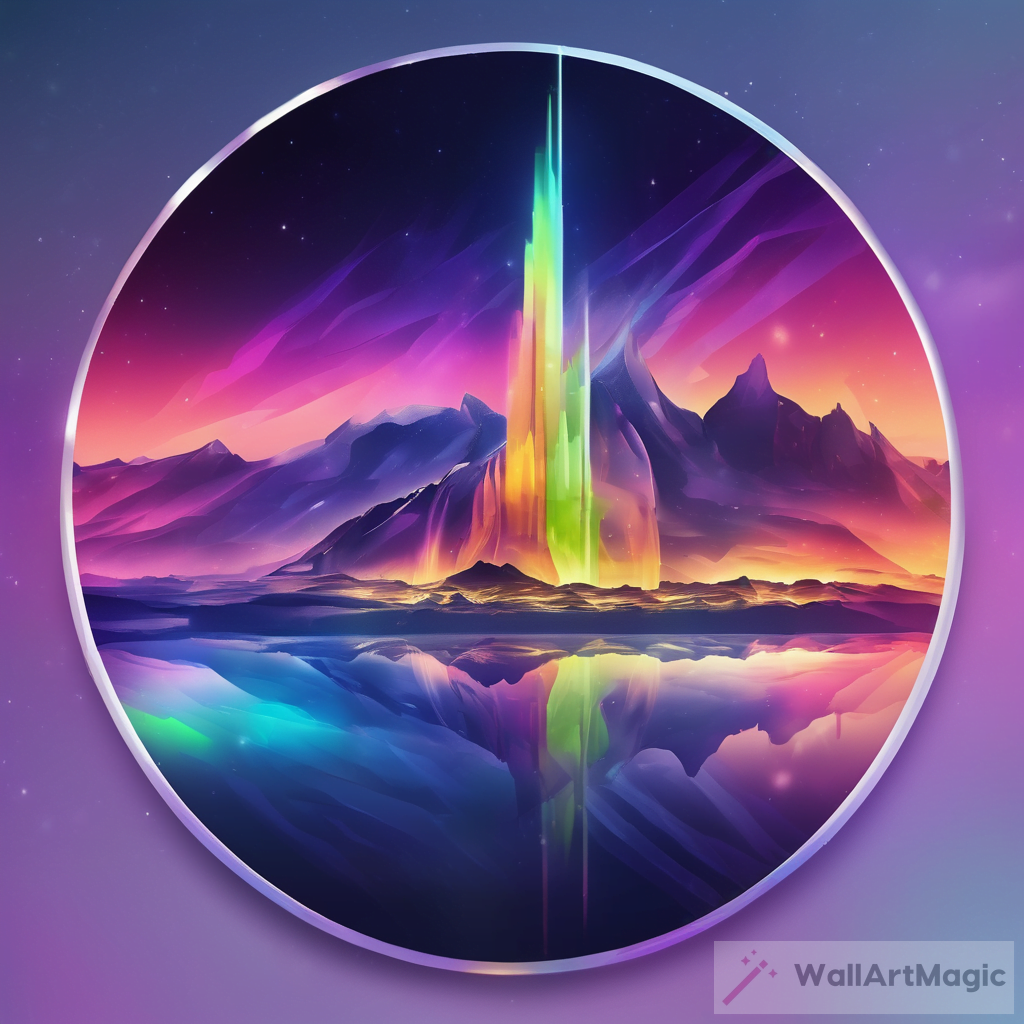 Eurovision 2024 Logo Northern Lights Inspired Art Design WallArtMagic   Ai Images Gen 1706989772 