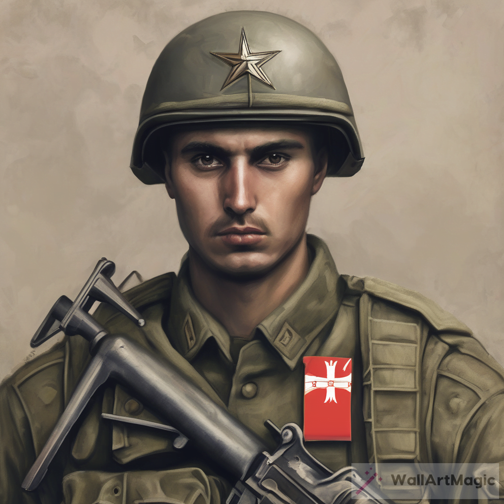 The Story Behind Serbia Soldier: A Tribute to Courage | WallArtMagic