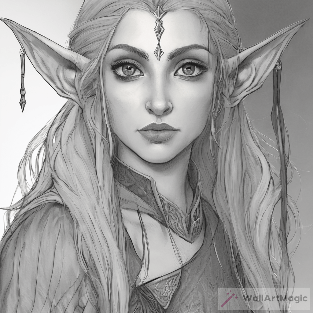 The Enchanting Allure of the Half Elf | WallArtMagic