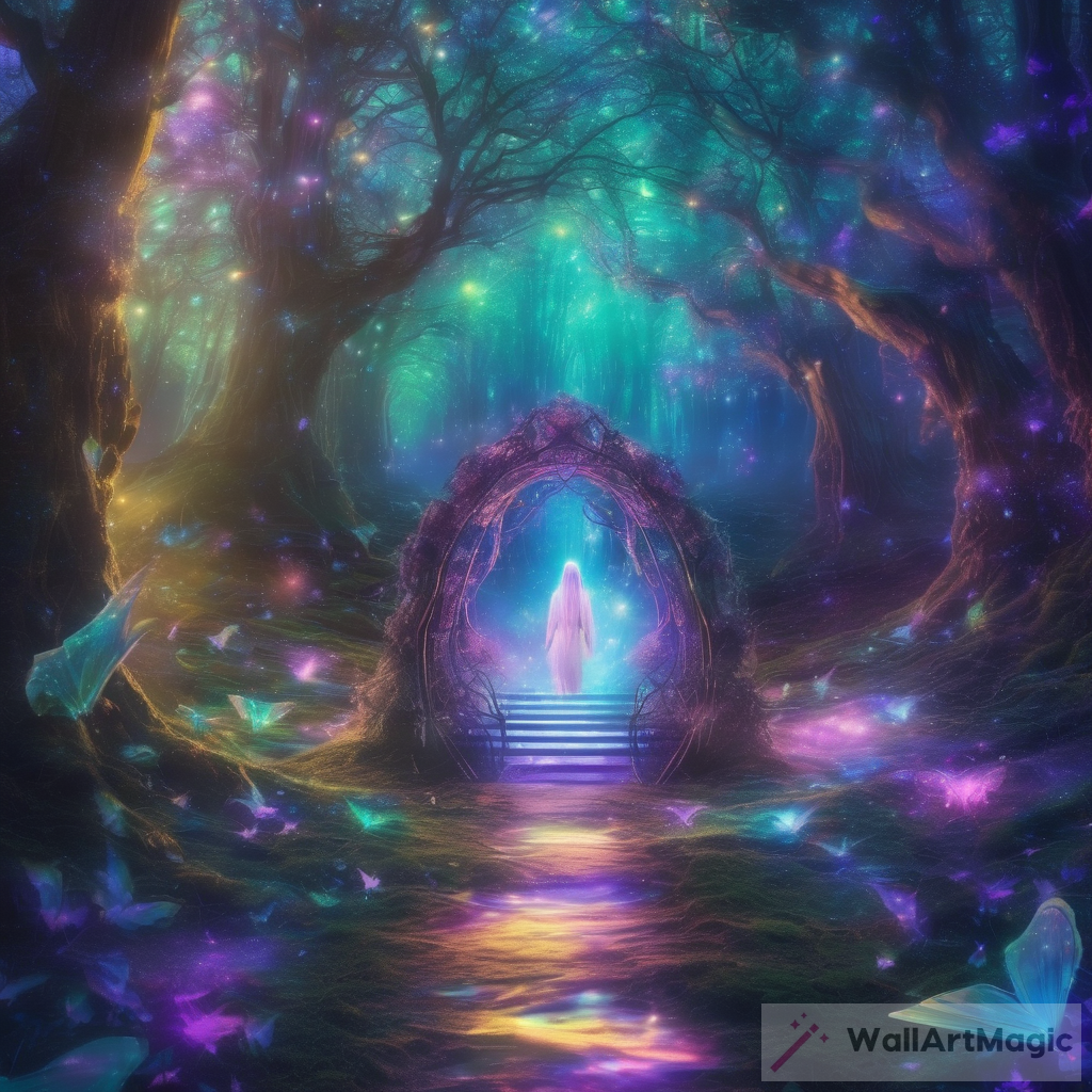 entering dreamstate astral dream luminous enchanted iridescent magical enchanted forest